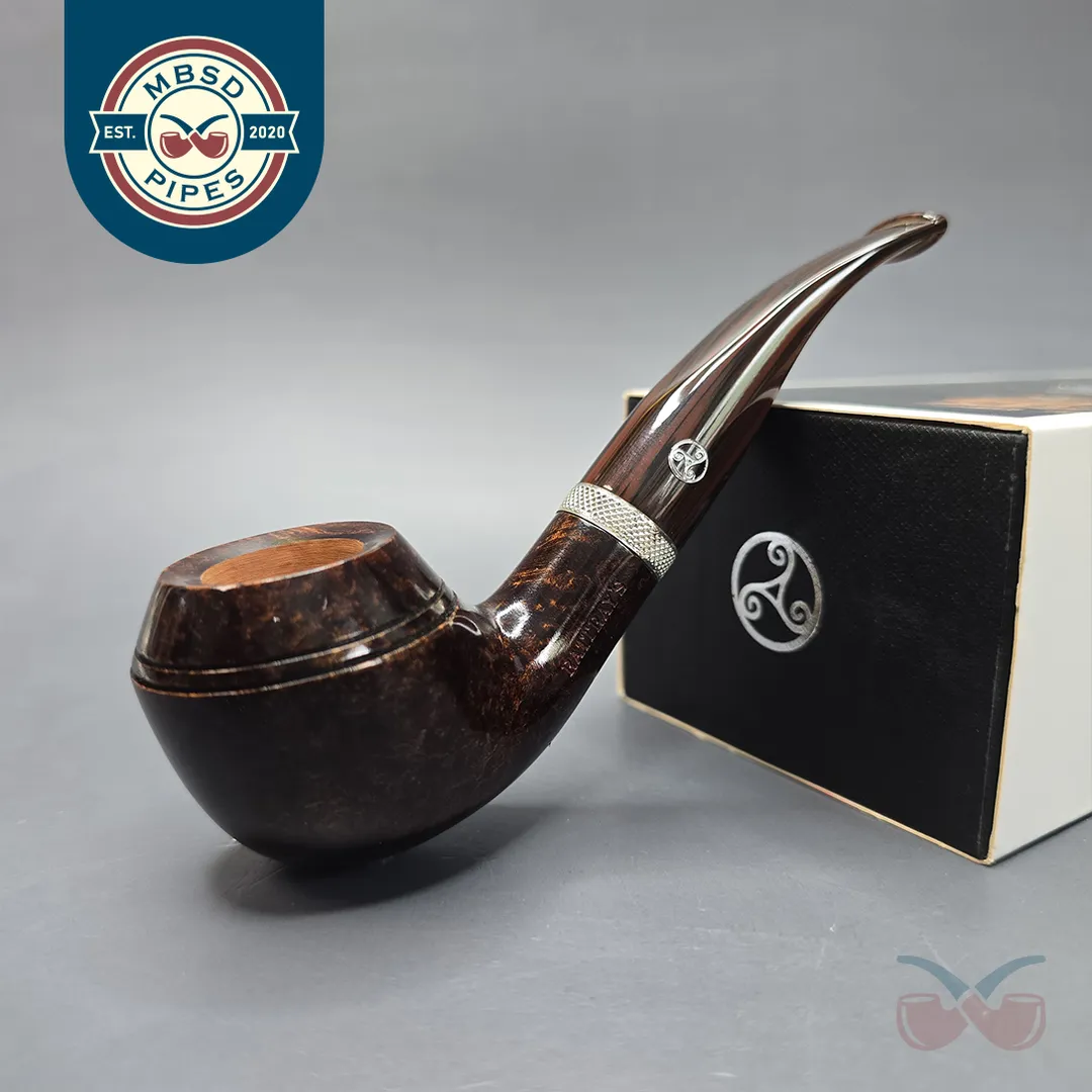 Rattray's Dark Ale 105 Smooth Rhodesian Estate Briar Pipe, Unsmoked, 9mm