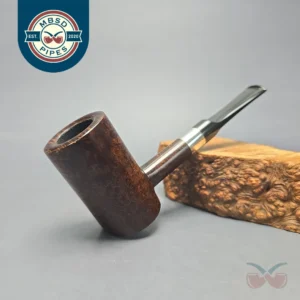 J Mouton Smooth Contrast Poker w/ Silver Estate Briar Pipe, Unsmoked