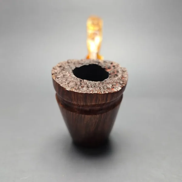 Wengholt (Preben Holm) Unique Straight Grain Smooth Freehand Sitter Estate Briar Pipe, Unsmoked - Image 3