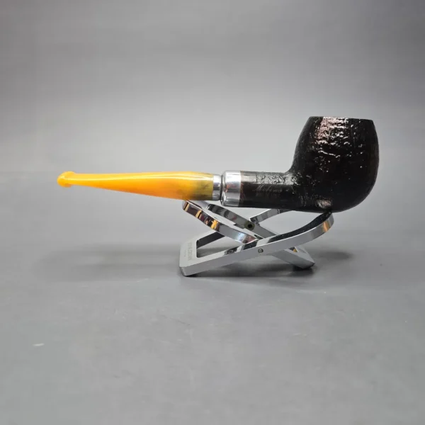 Molina Ambra 104 Sandblasted Apple Briar Pipe, New, 9mm - Image 4