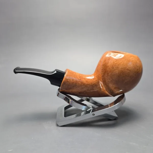 Buckeye Handmade Smooth Asymmetric Blowfish Briar Pipe, New - Image 4