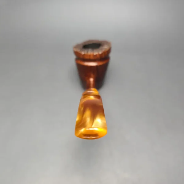 Wengholt (Preben Holm) Unique Straight Grain Smooth Freehand Sitter Estate Briar Pipe, Unsmoked - Image 9