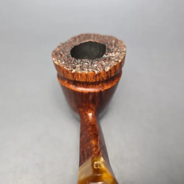 Wengholt (Preben Holm) Unique Straight Grain Smooth Freehand Sitter Estate Briar Pipe, Unsmoked - Image 5