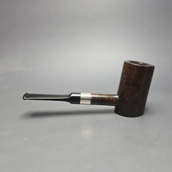 J Mouton Smooth Contrast Poker w/ Silver Estate Briar Pipe, Unsmoked - Image 6