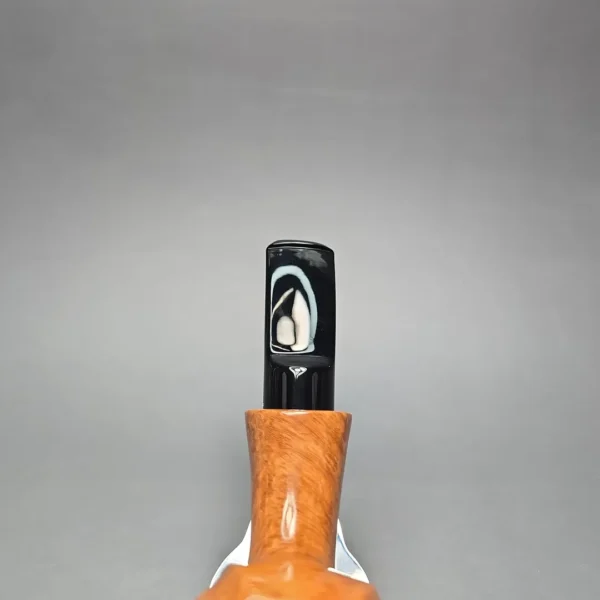 Buckeye Handmade Smooth Asymmetric Blowfish Briar Pipe, New - Image 7