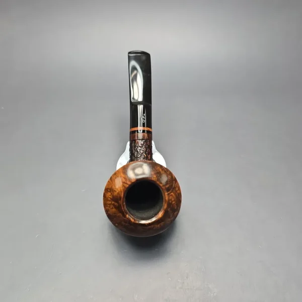 Jirsa 65 Partially Rusticated Stack Dublin Estate Briar Pipe, Unsmoked - Image 9