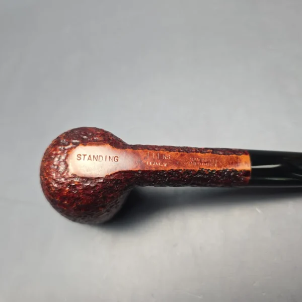 Savinelli Standing 111 KS Rusticated Billiard Estate Briar Pipe, Italian Estates, 6mm - Image 10