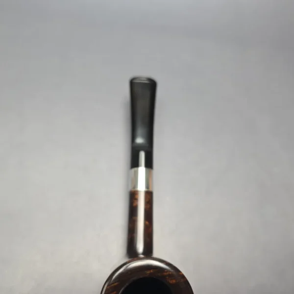 J Mouton Smooth Contrast Poker w/ Silver Estate Briar Pipe, Unsmoked - Image 10