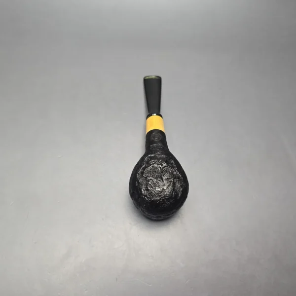 MBSD Briars by Piero Vitale Vintage Sandblasted Author w/ Boxwood, Briar Pipe, New - Image 10