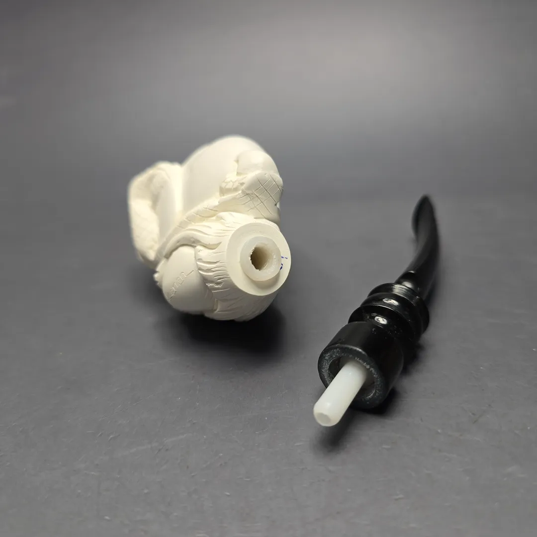 Kenan Claw and Egg Estate Block Meerschaum Pipe, Unsmoked - Image 2