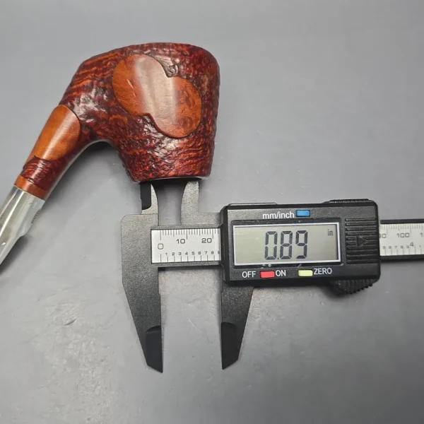 GBD Pre-1980s Tapestry Collector 9681 Partially Sandblasted Volcano w/ Perspex Estate Briar Pipe, English Estates - Image 13