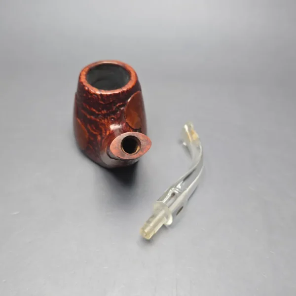 GBD Pre-1980s Tapestry Collector 9681 Partially Sandblasted Volcano w/ Perspex Estate Briar Pipe, English Estates - Image 14