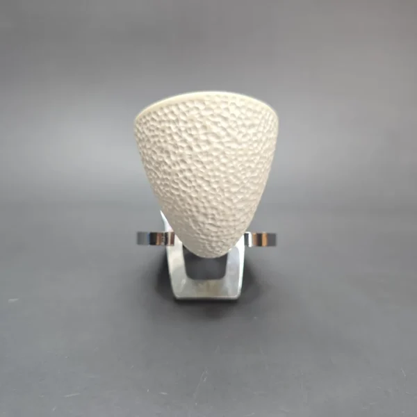 MBSD Meerschaum Deluxe Partially Rusticated Calabash Calabash Block Meerschaum Pipe, Briar-Mortise, New - Image 4
