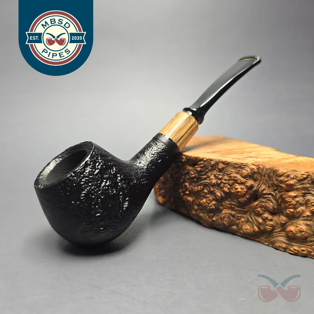 MBSD Briars by Piero Vitale Vintage Sandblasted Author with Olivewood (New)