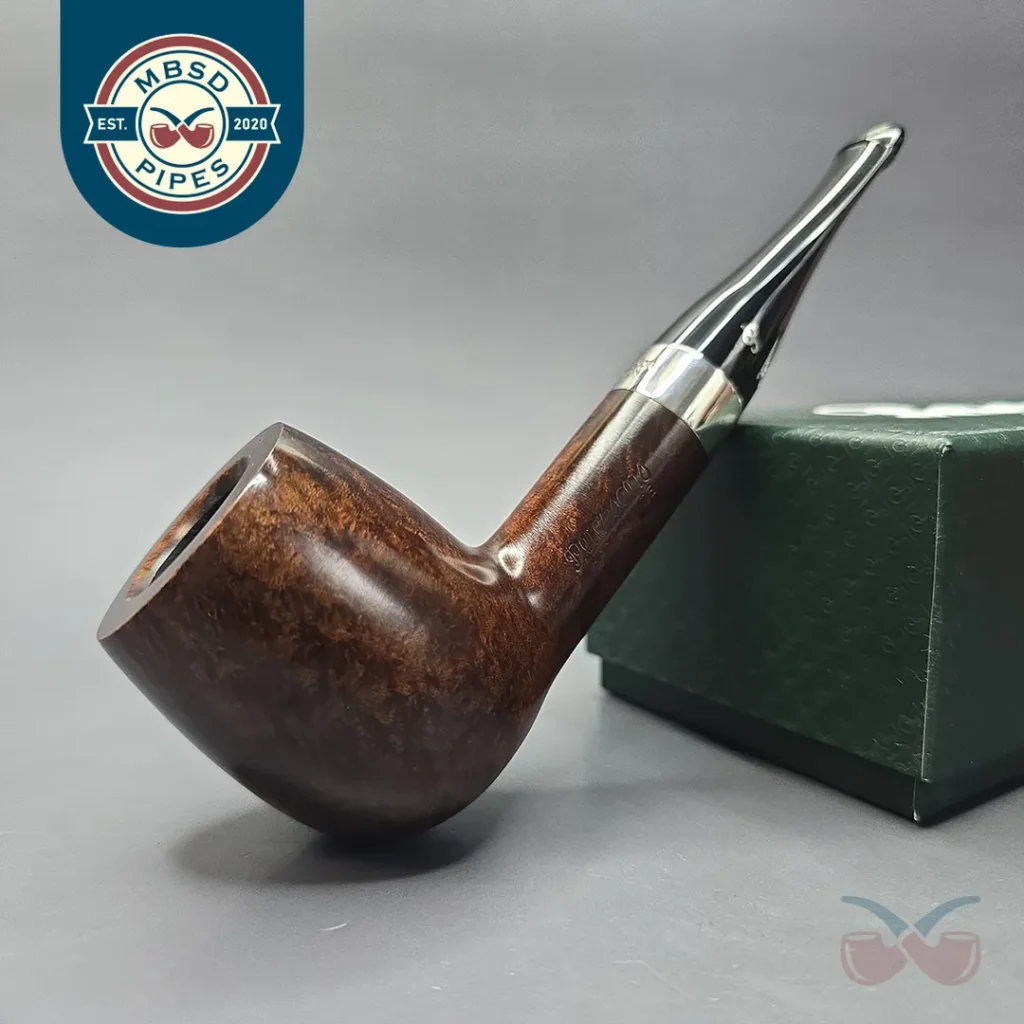 Peterson House Pipe Oak Smooth Billiard with Silver (New)
