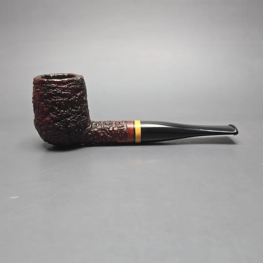 Benner (Bent Nielsen) Rusticated Billiard w/ Boxwood Estate Briar Pipe, Danish Estates - Image 2
