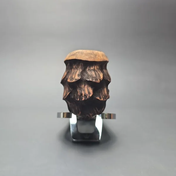 Nording Spruce Matte Partially Rusticated Freehand Estate Briar Pipe, Unsmoked - Image 3