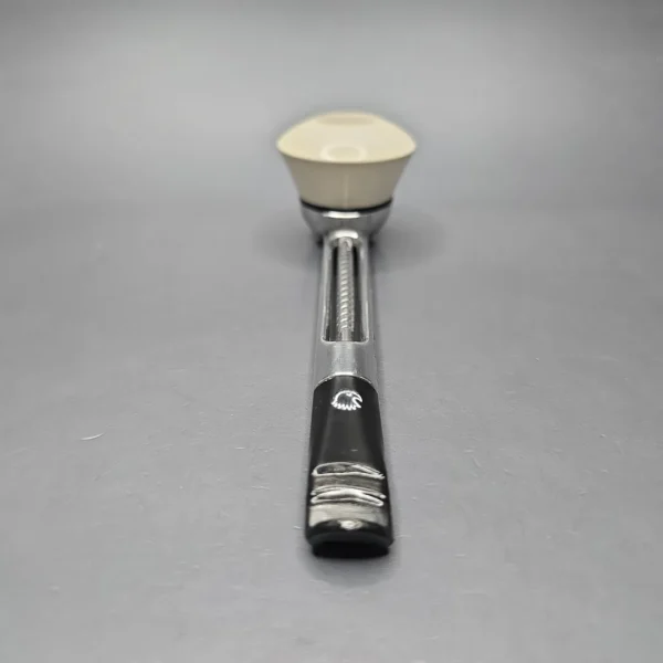 Falcon Chrome Dental w/ MBSD Meerschaum Rhodesian Block Meerschaum Bowl Pipe, New - Image 5