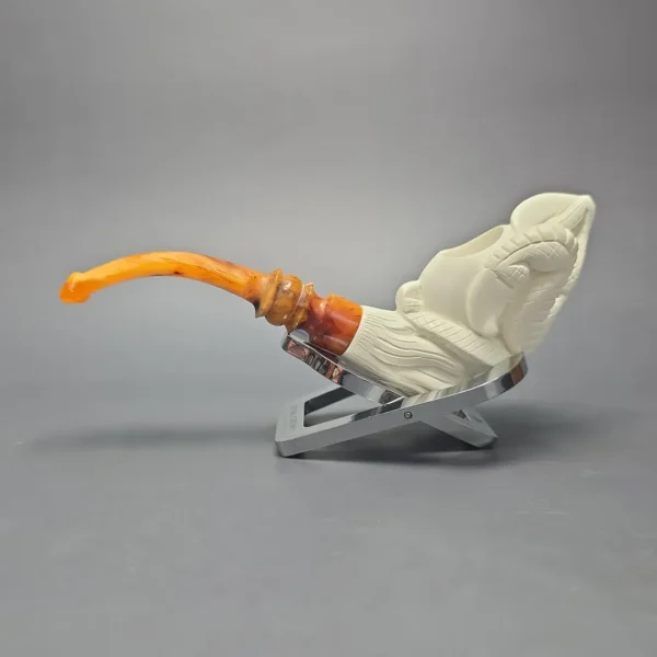 Kenan Claw and Egg Estate Block Meerschaum Pipe, Unsmoked - Image 4