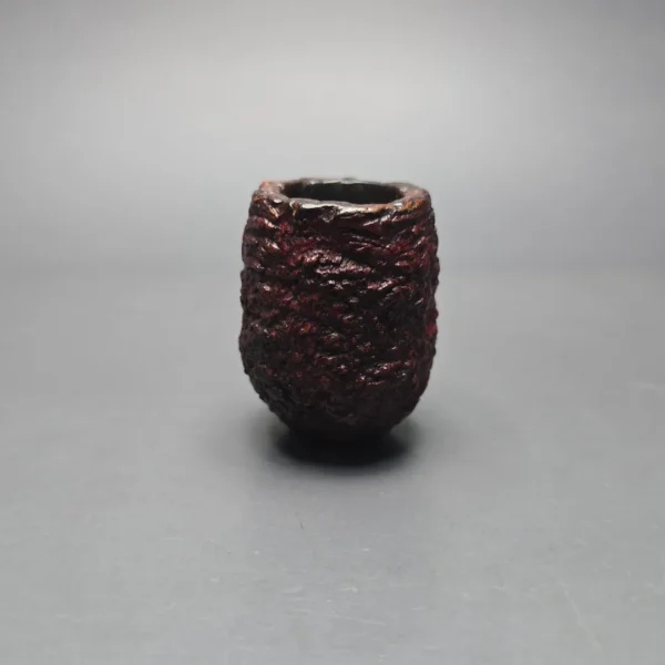 Benner (Bent Nielsen) Rusticated Billiard w/ Boxwood Estate Briar Pipe, Danish Estates - Image 3