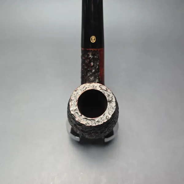 James Upshall Empire Acclaim Magnum Rusticated Bent Billiard Estate Briar Pipe, Unsmoked - Image 6