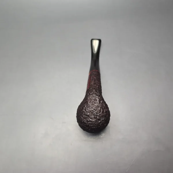 James Upshall Bark Group 6 Partially Rusticated Bent Billiard Estate Briar Pipe, Unsmoked - Image 10