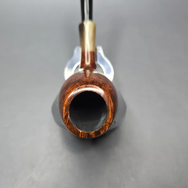 MBSD Briars Modern Masters 3 Smooth Tulip w/ Faux Horn Handmade Briar Pipe, New - Image 6
