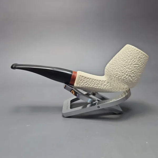 MBSD Meerschaum Deluxe Rustic Cutty Block Meerschaum Pipe, Briar-Mortise, New - Image 6