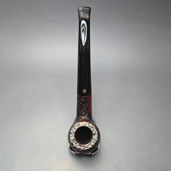 James Upshall Empire Acclaim Magnum Rusticated Bent Billiard Estate Briar Pipe, Unsmoked - Image 8