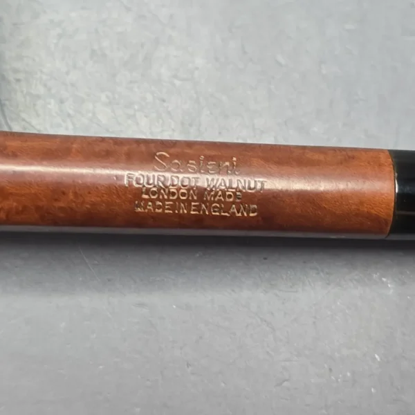 Sasieni Family Era (c.1950-79) Four Dot Walnut "Stamford" Smooth Billiard Estate Briar Pipe, English Estates - Image 10