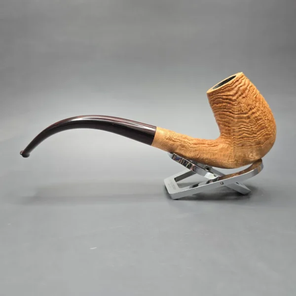 Pipe Tristan Magnum Natural Sandblasted LC Handmade Briar Pipe, New - Image 4