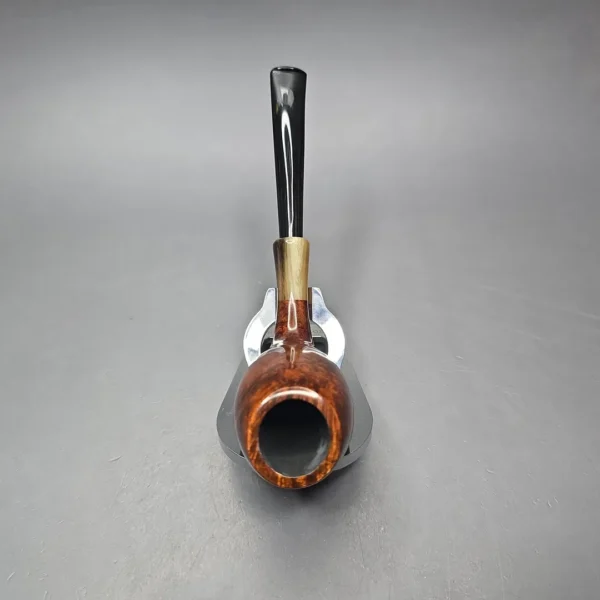 MBSD Briars Modern Masters 3 Smooth Tulip w/ Faux Horn Handmade Briar Pipe, New - Image 9