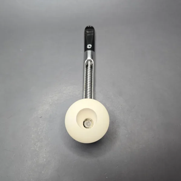 Falcon Chrome Dental w/ MBSD Meerschaum Rhodesian Block Meerschaum Bowl Pipe, New - Image 9