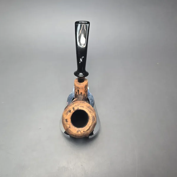 Nording Spruce Matte Partially Rusticated Freehand Estate Briar Pipe, Unsmoked - Image 8