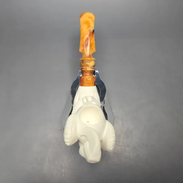 Kenan Claw and Egg Estate Block Meerschaum Pipe, Unsmoked - Image 9