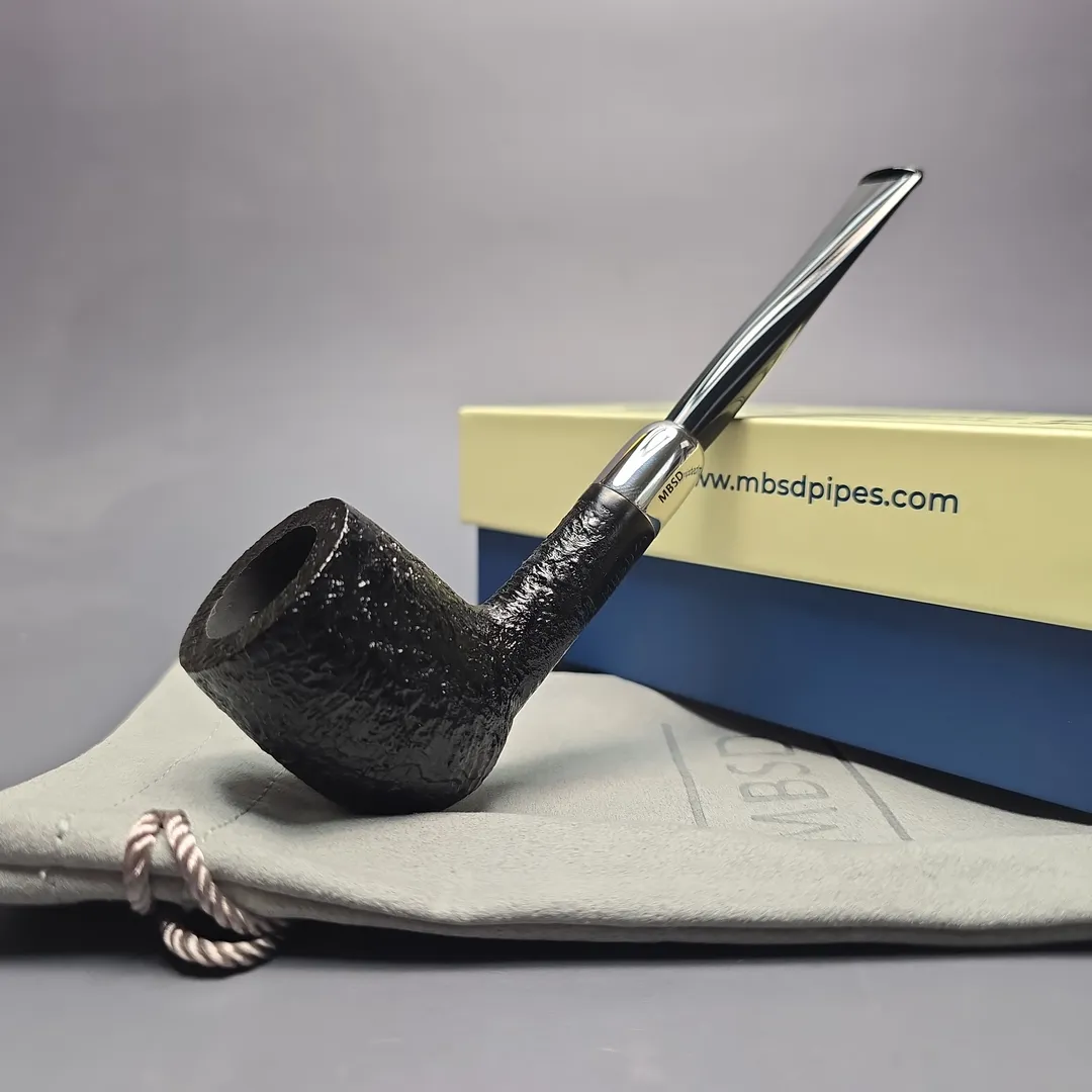 MBSD Briars Timeless Traditions 1 Sandblasted Billiard with Silver (New) - Image 2