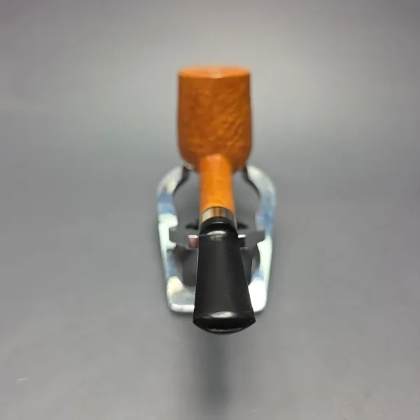 Brentegani Partially Sandblasted Lovat w/ Horn Handmade Briar Pipe, New - Image 6