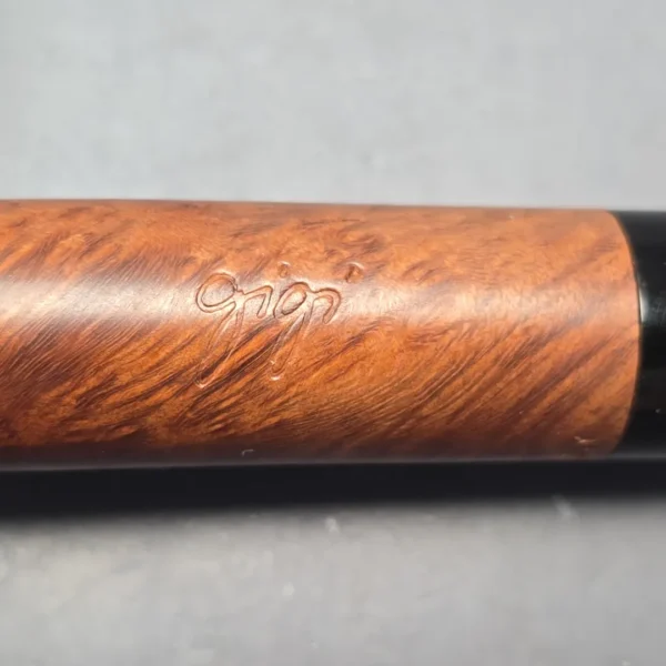 Gigi Millennium Smooth Pot Estate Briar Pipe, Unsmoked, 9mm - Image 12
