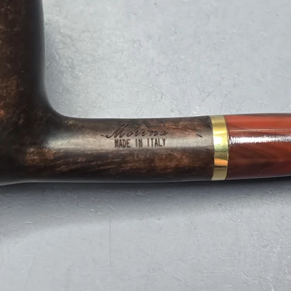 Molina Striato Smooth Dark Brown 101 Billiard with Brass (New) - Image 11