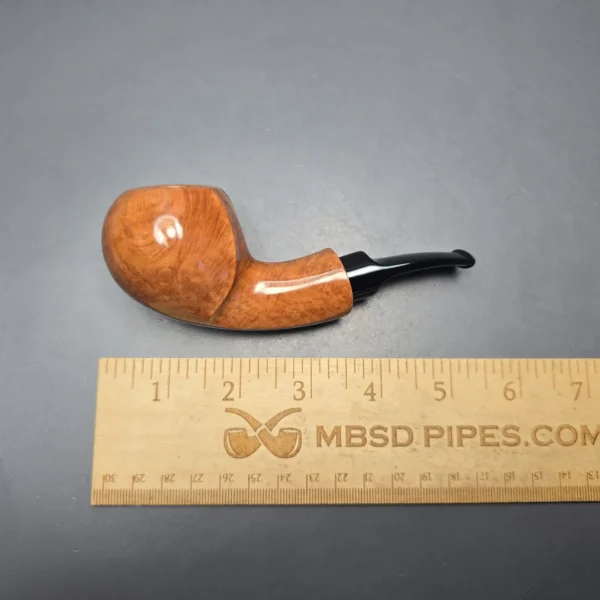 Buckeye Handmade Smooth Asymmetric Blowfish Briar Pipe, New - Image 11