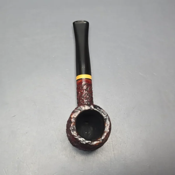 Benner (Bent Nielsen) Rusticated Billiard w/ Boxwood Estate Briar Pipe, Danish Estates - Image 9