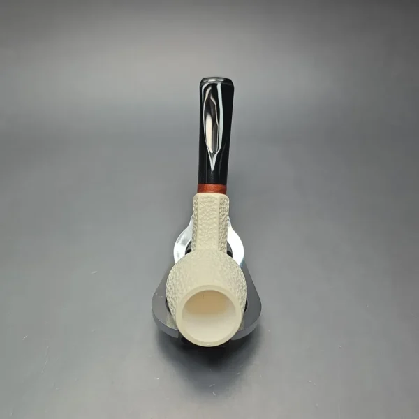 MBSD Meerschaum Deluxe Rustic Cutty Block Meerschaum Pipe, Briar-Mortise, New - Image 10