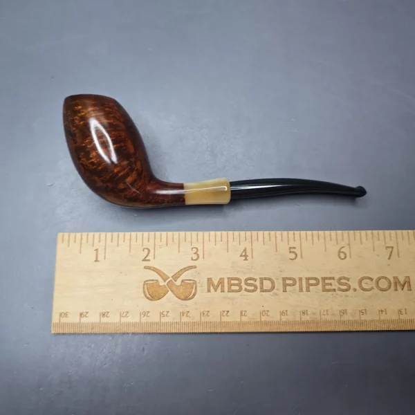 MBSD Briars Modern Masters 3 Smooth Tulip w/ Faux Horn Handmade Briar Pipe, New - Image 12
