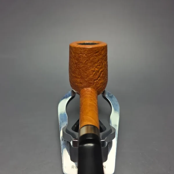 Brentegani Partially Sandblasted Lovat w/ Horn Handmade Briar Pipe, New - Image 10