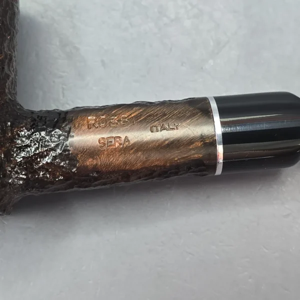 Rossi Sera 8311 Rusticated Poker Briar Pipe, New, 6mm - Image 11