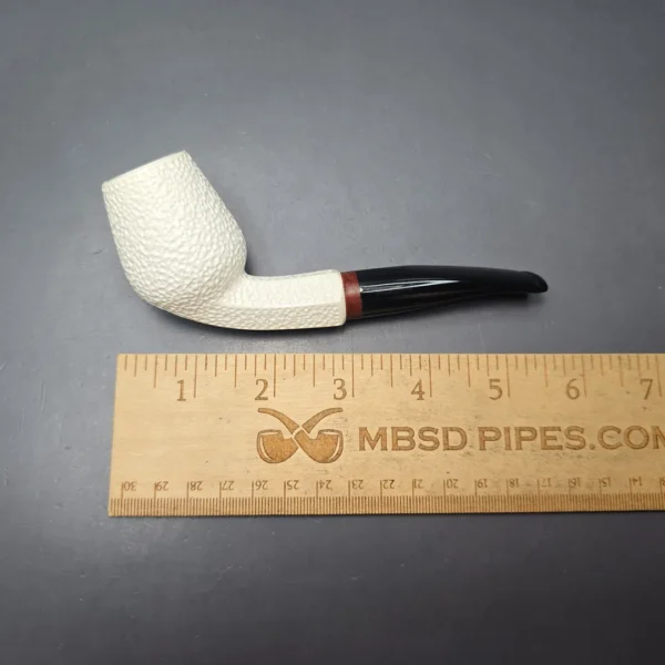 MBSD Meerschaum Deluxe Rustic Cutty Block Meerschaum Pipe, Briar-Mortise, New - Image 11