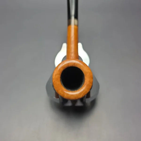 Brentegani Partially Sandblasted Lovat w/ Horn Handmade Briar Pipe, New - Image 7