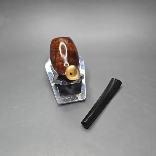 MBSD Briars Modern Masters 3 Smooth Tulip w/ Faux Horn Handmade Briar Pipe, New - Image 13