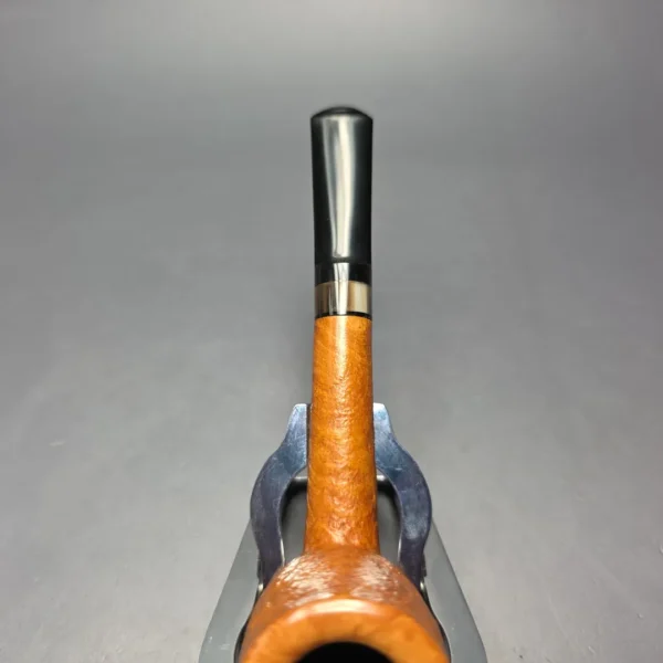 Brentegani Partially Sandblasted Lovat w/ Horn Handmade Briar Pipe, New - Image 5