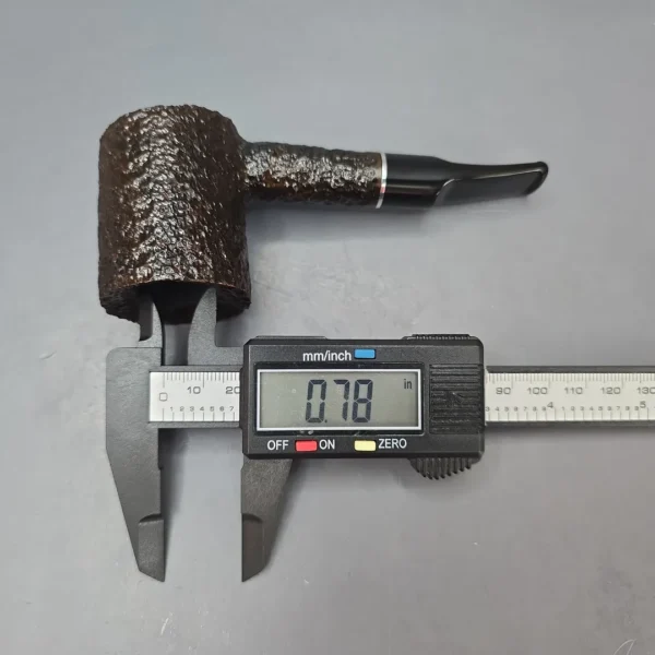 Rossi Sera 8311 Rusticated Poker Briar Pipe, New, 6mm - Image 13
